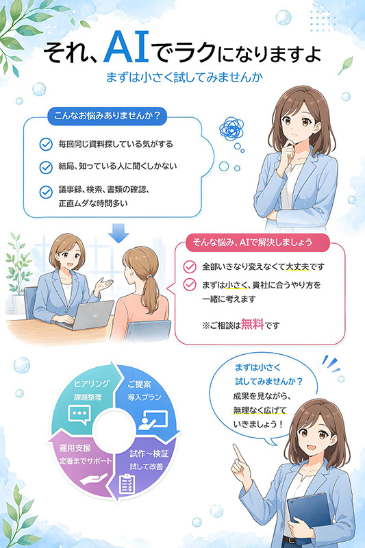 それ、AIでラクになりますよ