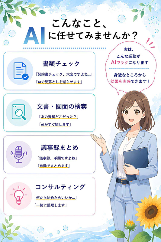 こんなこと、AIに任せてみませんか?